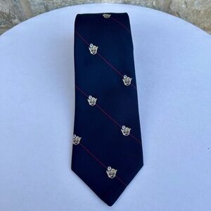 Vintage Benchmark Piggly Wiggly Tie – Made in USA – Navy Novelty Necktie 80s/90s